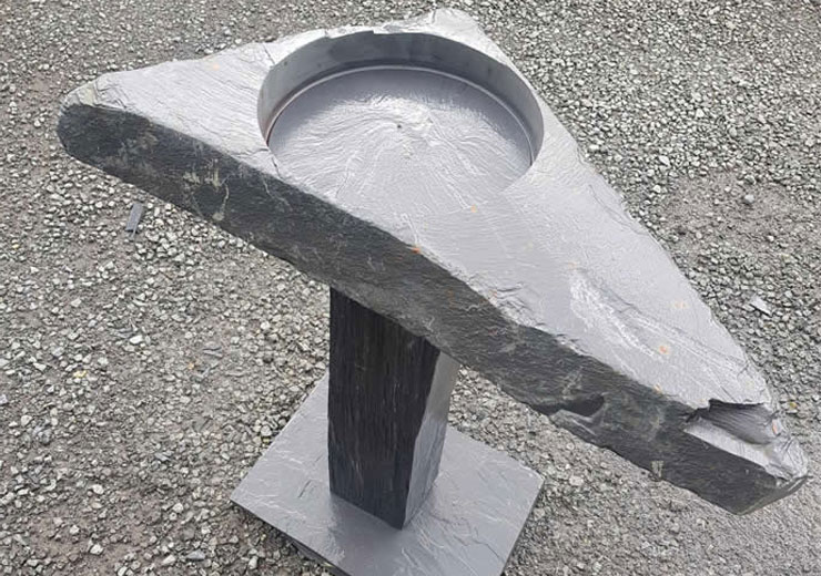 Slate Bird Bath